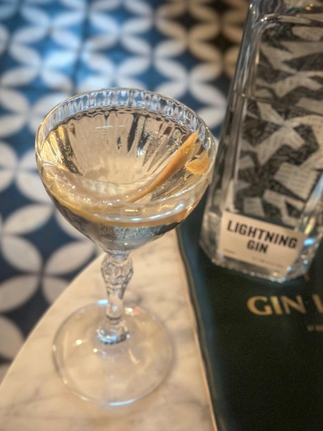 Gin Lane’s traditional martini. Picture: Jenifer Jagielski