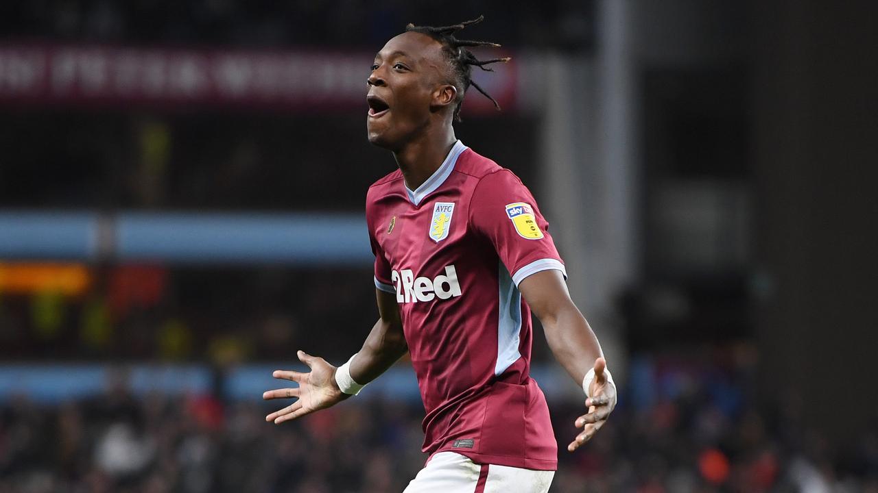 Tammy Abraham netted four times in Aston Villa's 5-5 draw with Nottingham Forest.