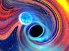 Artist’s impression of a neutron star and black hole about to merge. Credit: Carl Knox, OzGrav-Swinburne University