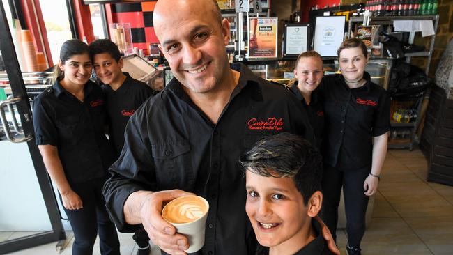 Number 4: Fred Kerbage and the team from Cucina Dolce in Chelsea. Picture: Penny Stephens