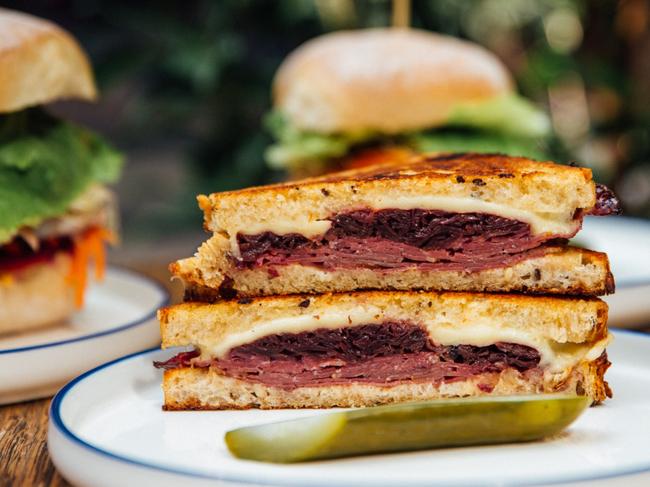 The famous Reuben sandwich at Pope Joan City.