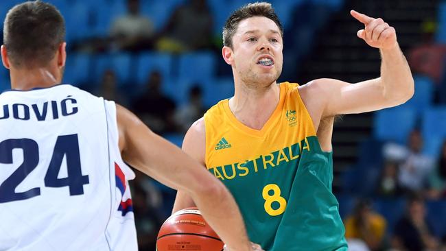 Matthew Dellavedova was inspirational in the Boomers’ big win.