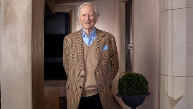 Former Liberal Party leader Andrew Peacock at his home in Austin, Texas, in 2019. Picture: Brian Birzer