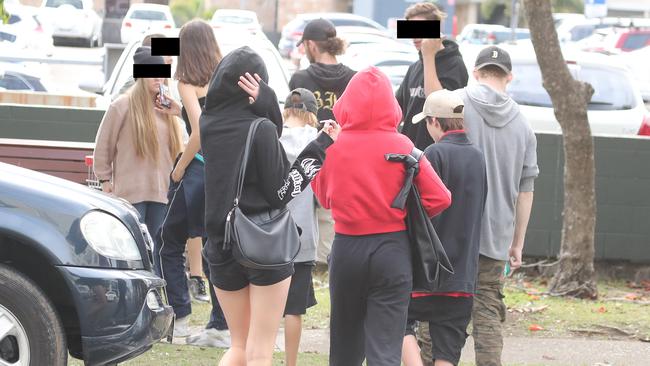 Pics of kids / teens loitering outside Southport Court.For a story to go with a Golden Age piece on youth justice.Photo by Richard Gosling