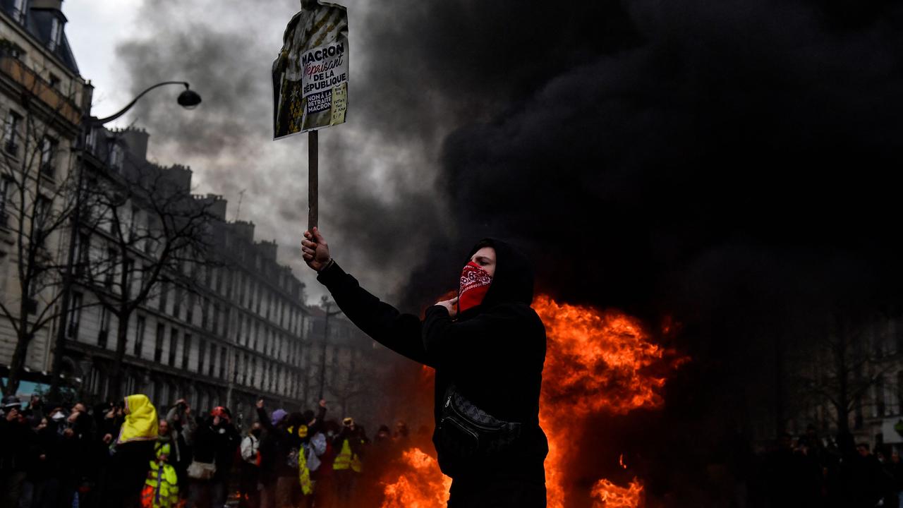 France has been rocked by protests against a law raising the retirement age from 62 to 64. (Photo by JULIEN DE ROSA / AFP)