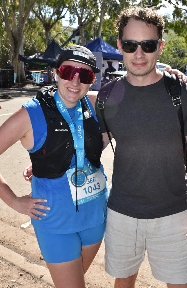 Grace Prosperi and Tim Losco at the Noosa Marathon 2024.