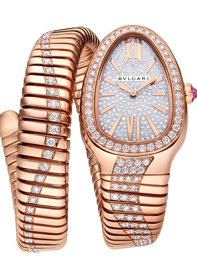 Bulgari Serpenti Tubogas Infinity launched at LVMH watch week. Picture: Supplied