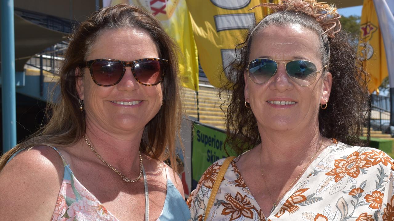 Melissa Kersten and Teresa Farber at the Gympie Times Ladies Race Day 2021. Photo: Elizabeth Neil