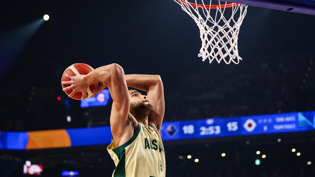 Xavier Cooks has emerged as a huge piece for the Boomers at this World Cup. Picture: Getty