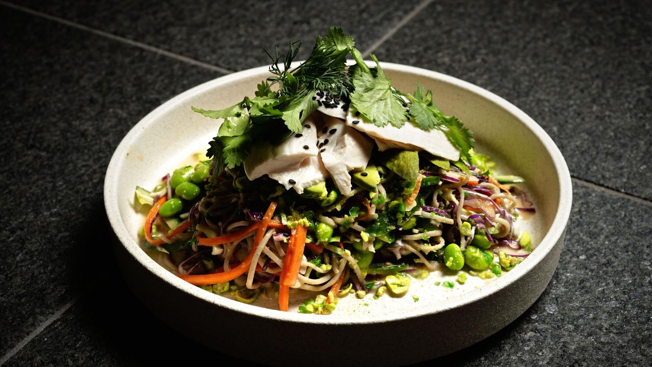 A nourishing salad at The Lobbyist cafe at 3 Parramatta Square.