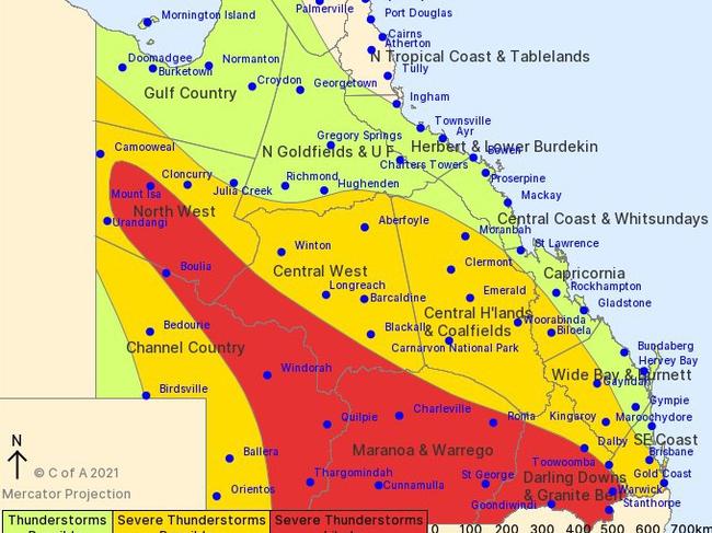 Wild weather warning for Warwick, Granite Belt, and wider Southern Downs on Thursday.