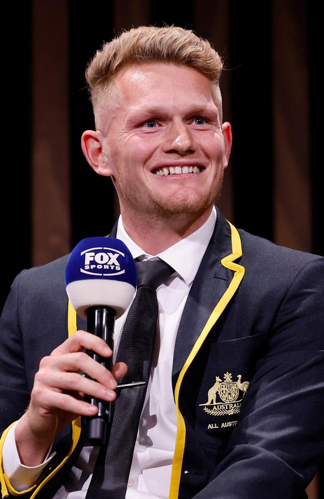 The Bulldog was named to his first All-Australian side this year. Picture: Dylan Burns/AFL Photos via Getty Images