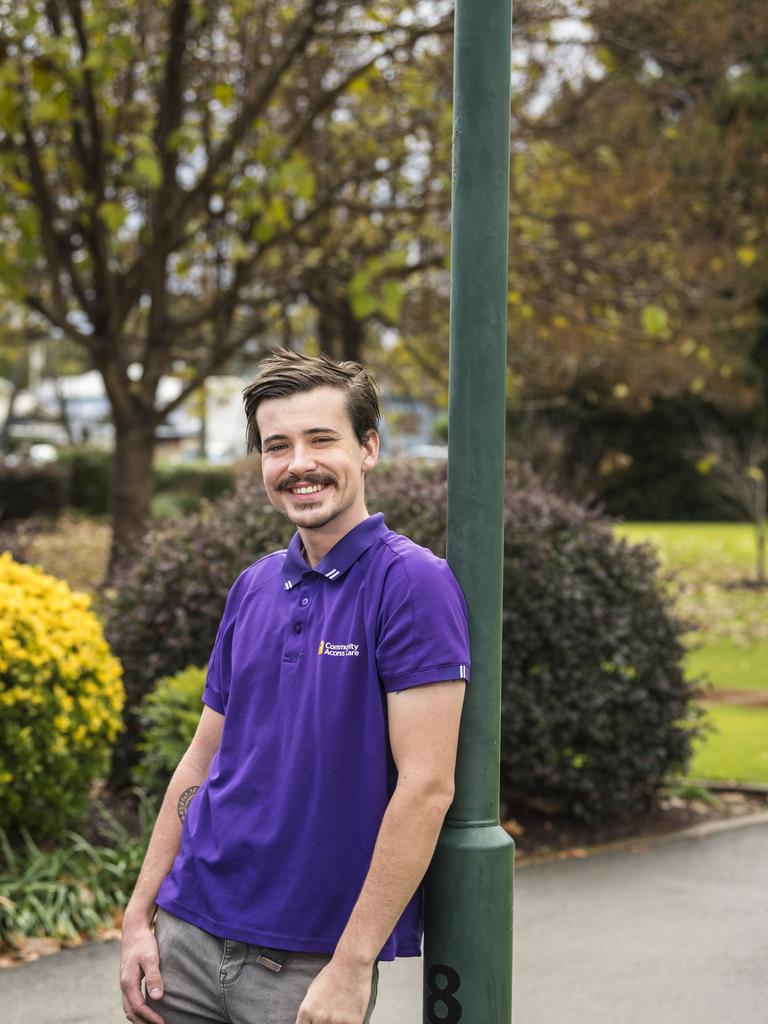 Community Access Care Toowoomba region team leader and support worker Adam Thompson. Picture: Kevin Farmer