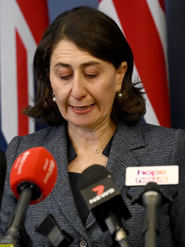 Gladys Berejiklian resigned as premier two weeks ago. Picture: Bianca De Marchi – Pool/Getty Images