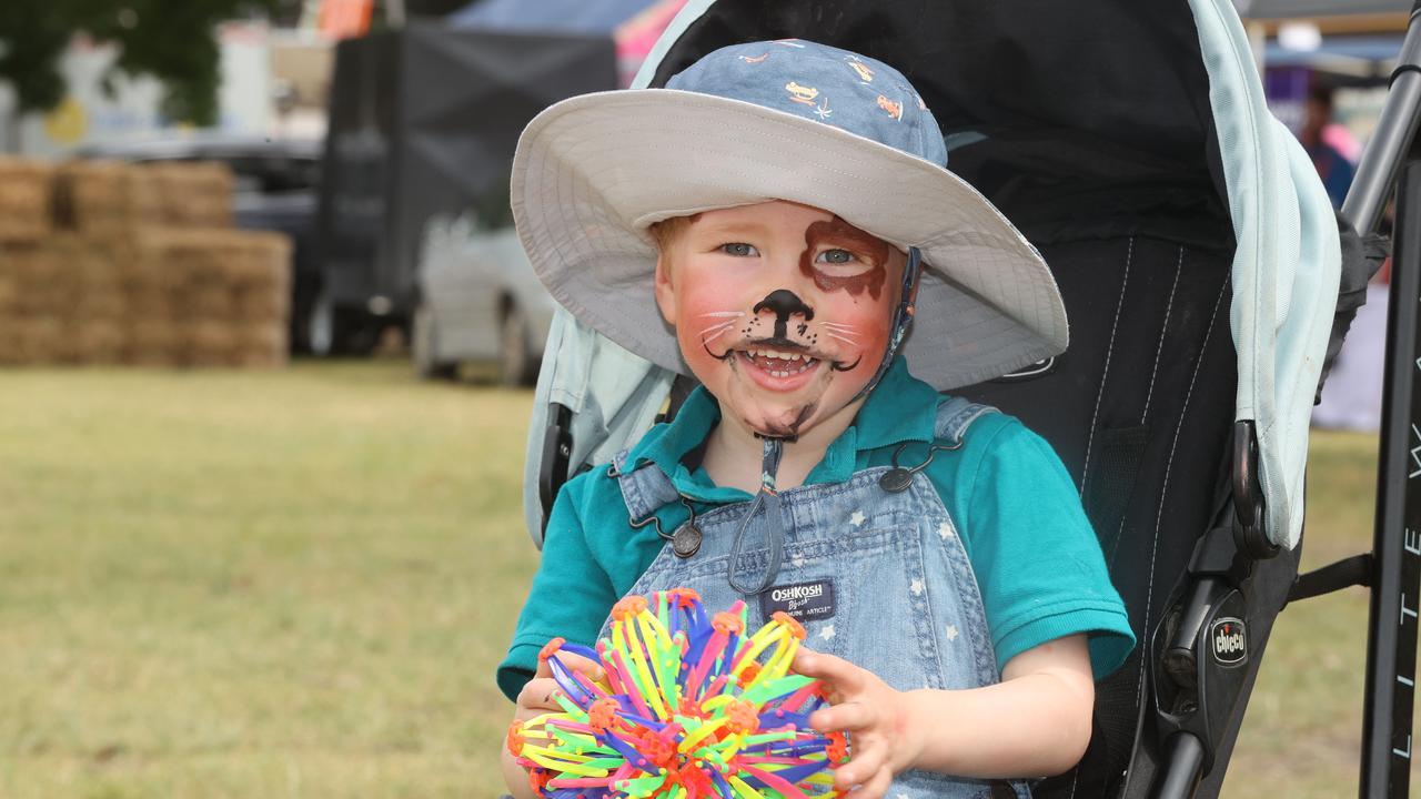 Camben McDonald, 2, of Werribee at the Geelong Show. Picture: Alison Wynd