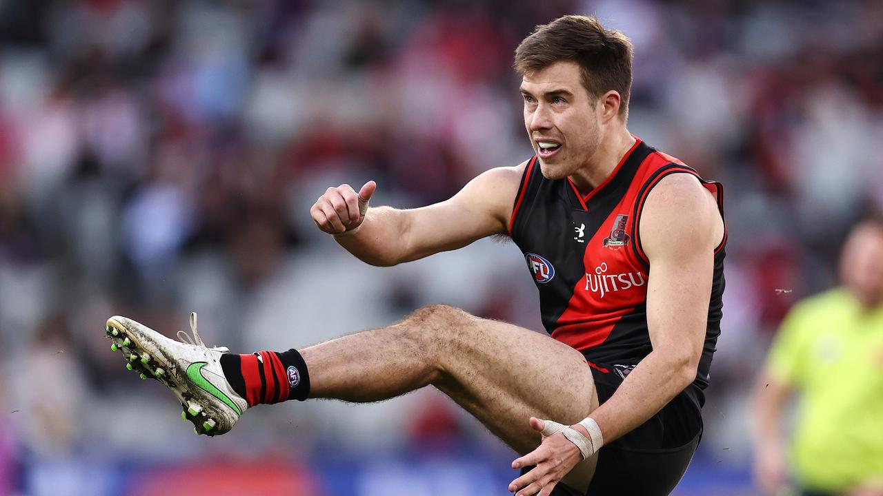 New skipper Zach Merrett will be looking to lead the Bombers to an improved 2023. Picture: Michael Klein