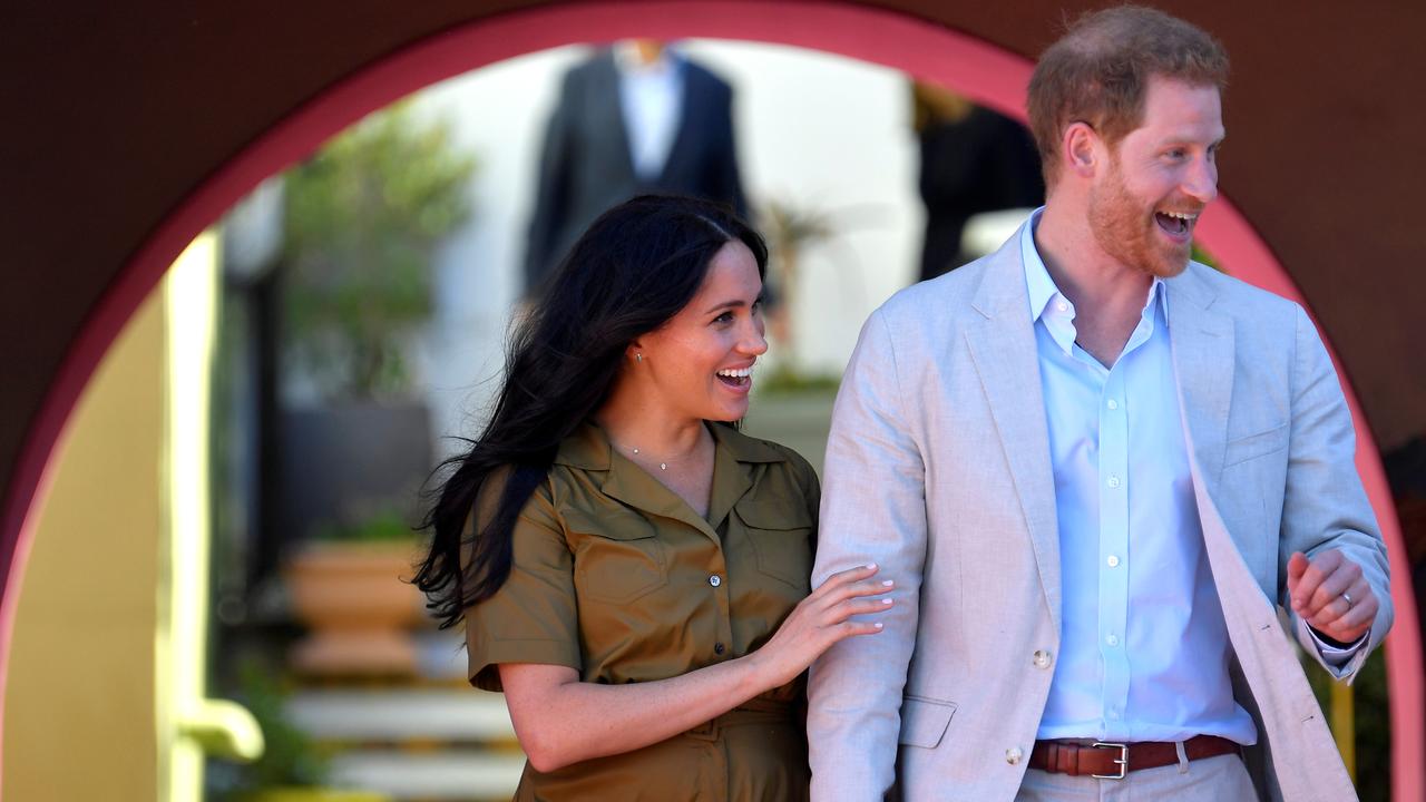 The Duke and Duchess of Sussex in Cape Town. Picture: Toby Melville/Getty Images