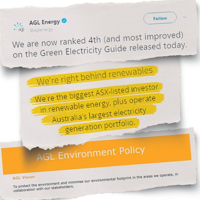 AGL Energy has launched a marketing campaign to spruik its 'green credentials' while it takes the gong for the biggest carbon polluter in Australia.