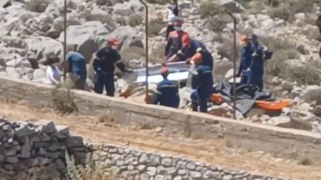 Michael Mosley’s body was found in the shade of a wall near Agia Marina. Picture: X.