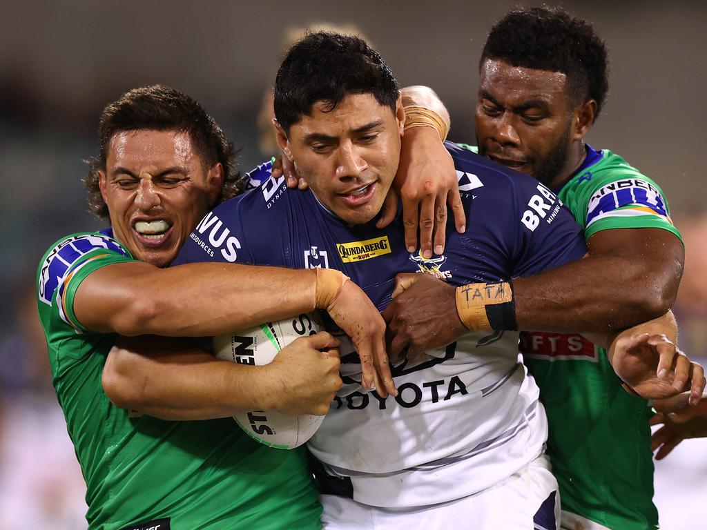 Taumalolo admits he was a bit fatigued after a big game against the Raiders. Picture: Mark Nolan/Getty Images