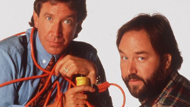 20/09/1995 PIRATE: Actors Tim Allen (L) & Richard Karn in TV show "Home Improvement". Allen/Actor P/    Karn/Actor P/