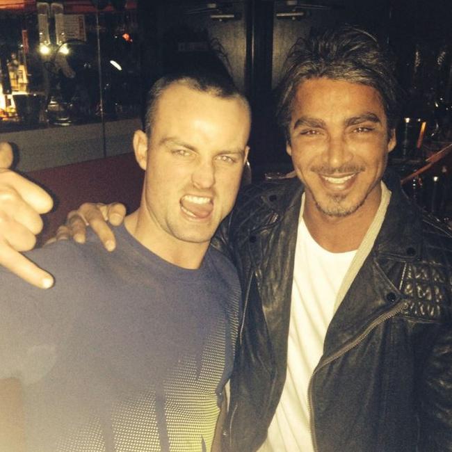 Jordan Byrne pictured with John Ibrahim.