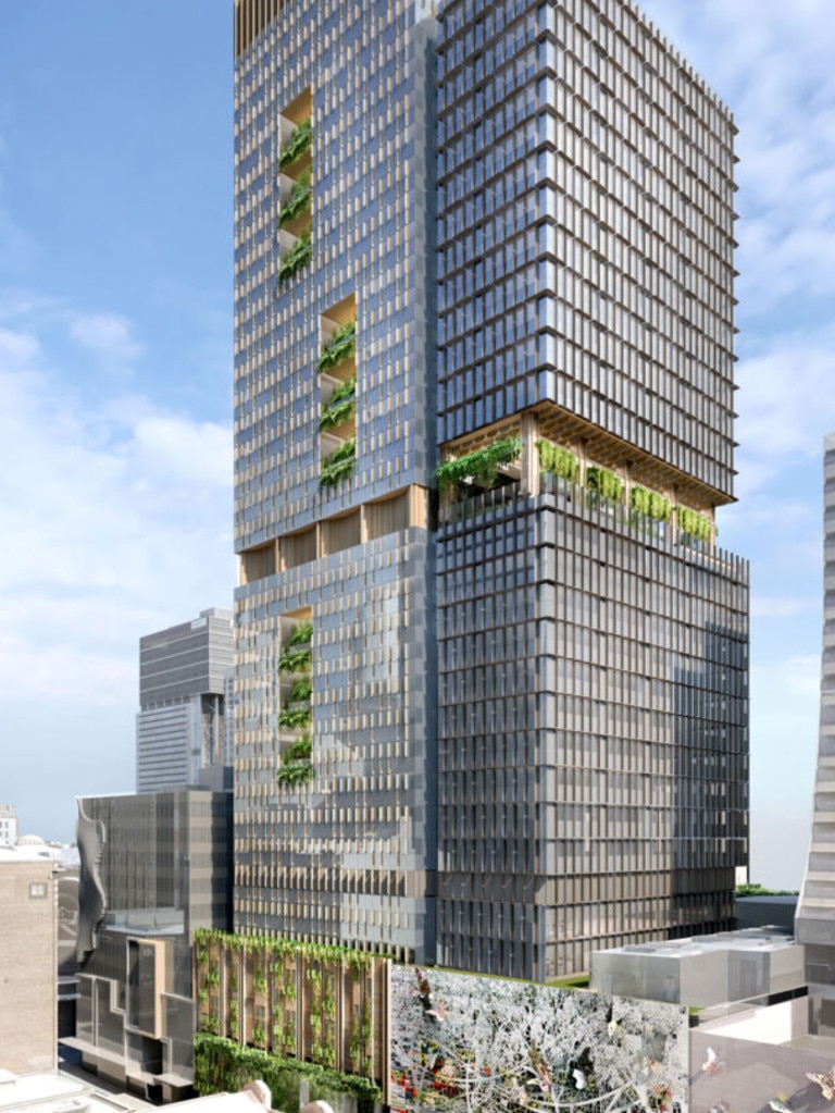 The plans for 150 Elizabeth Street, Brisbane City.