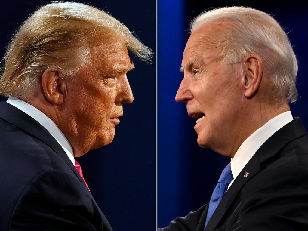 Almost 80 per cent of Americans recognise Joe Biden as the winner of the presidential election. Picture: Morry Gash and Jim Watson/AFP