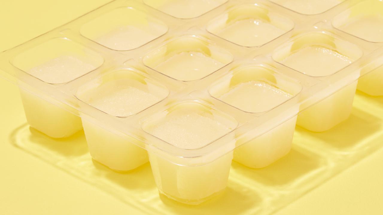 Each product contains 12 cubes of frozen lemon or lime juice and is made from 'ugly' fruit.