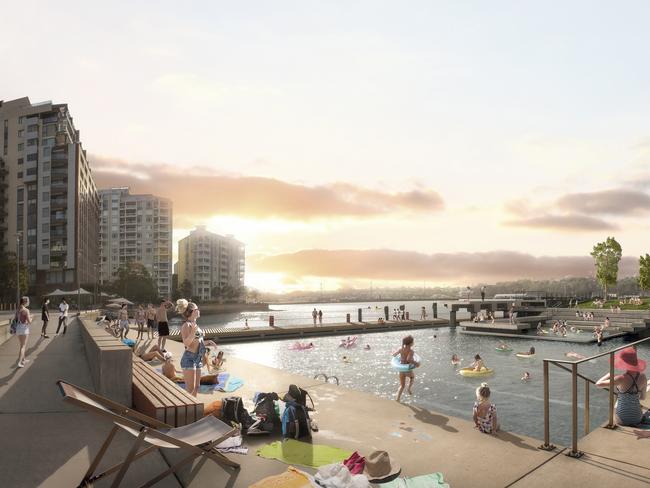 An artist envisages a cleaner harbour. Picture: Andrew Burges Architects for the City of Sydney.