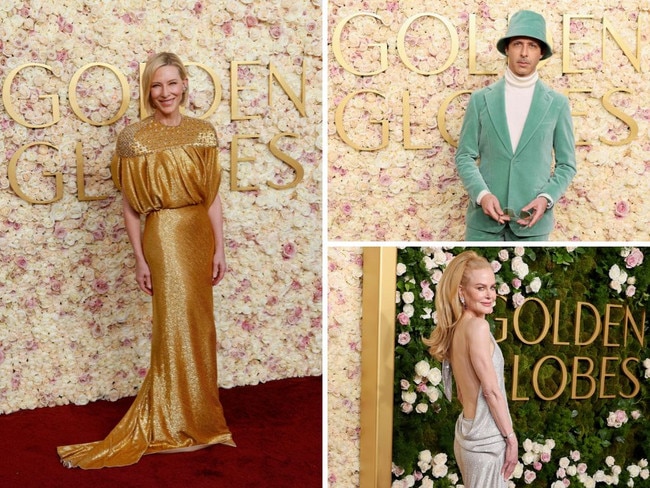 Cate Blanchett, Jeremy Strong and Nicole Kidman at the 82nd annual Golden Globe Awards at the Beverly Hilton hotel in Beverly Hills, California, on January 5, 2025. Picture: Supplied