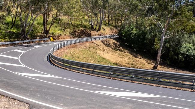 A 5.5km stretch of Main Rd at Cherry Gardens has been upgraded and is now open to the public. Picture: Dept of Transport