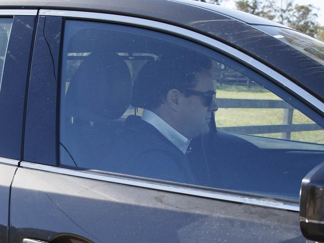 Stuart Ayres after announcing his resignation from the NSW ministry last week. Picture: David Swift