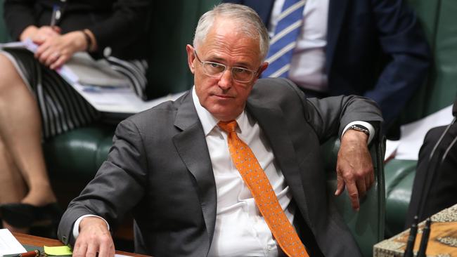 PM Malcolm Turnbull in Question Time in the House of Representatives Chamber, Parliament House in Canberra.