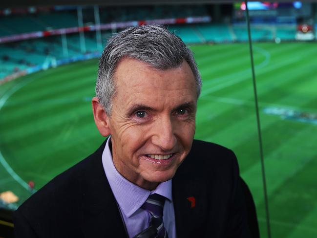 Portrait of Australian Sports Broadcaster Bruce McAvaney at the SCG ahead of the Swans v Hawthorn match. Picture. Phil Hillyard