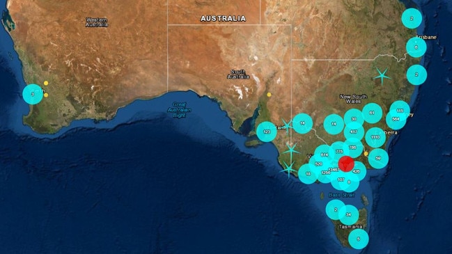 There were three earthquakes recorded in Victoria this morning.