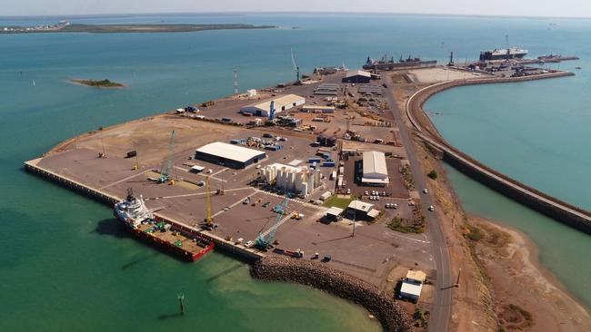 The Port of Darwin from above. Picture: ASCO