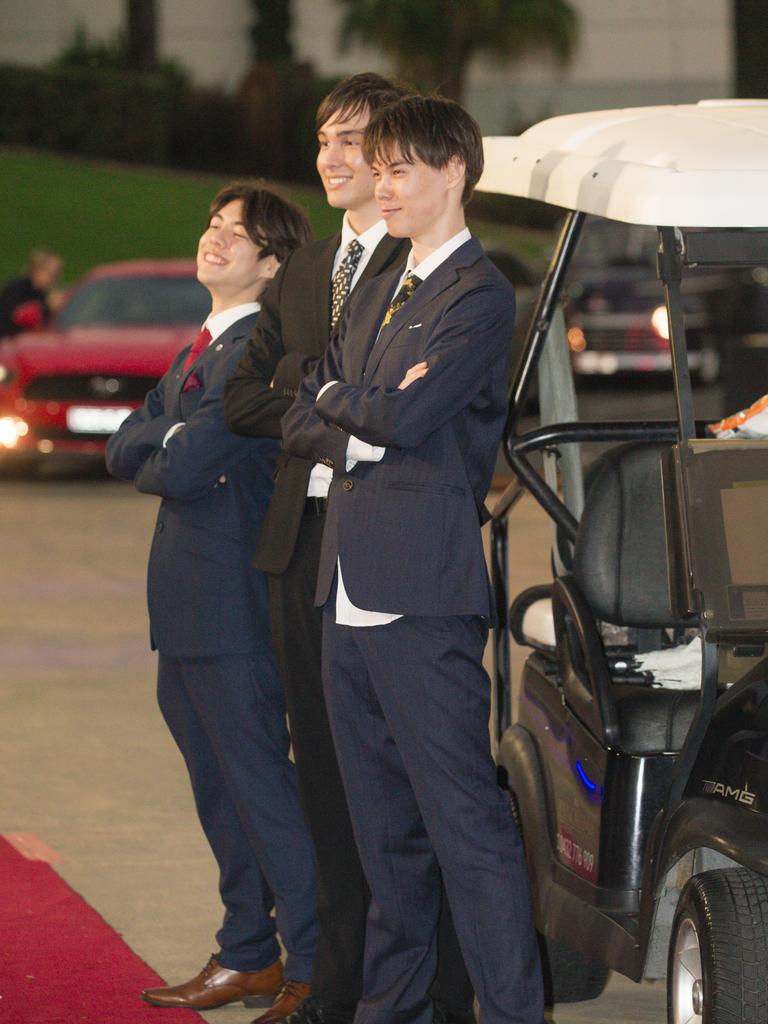 Arrivals at the Southport State High school formal held at Sea World. Picture: Glenn Campbell