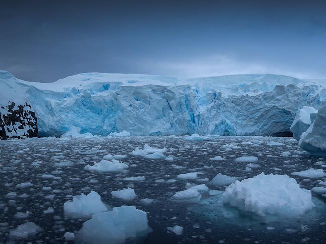 Curtiss Bay, Antarctica in The Leadership film. Picture: Pieter de Vries