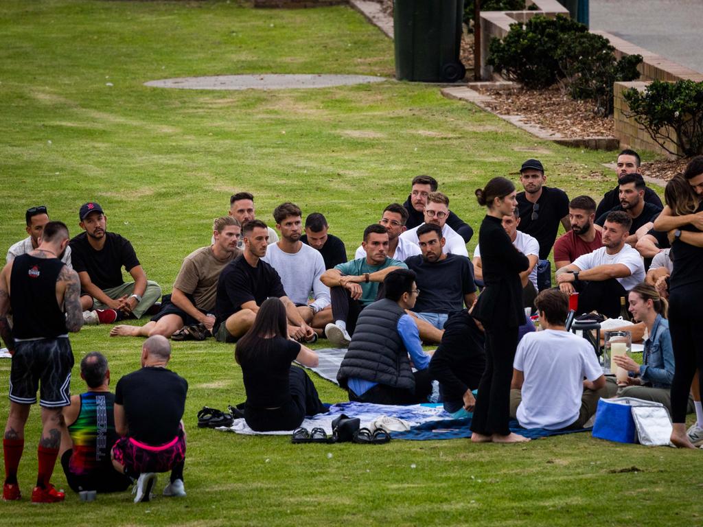 A vigil for Luke Davies was held at Bronte beach on Tuesday.