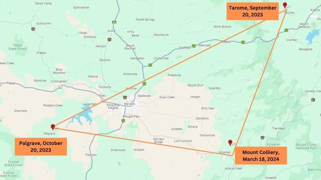 Over the last six months, three separate aviation incidents occurred within close range of Warwick- is there any connection?