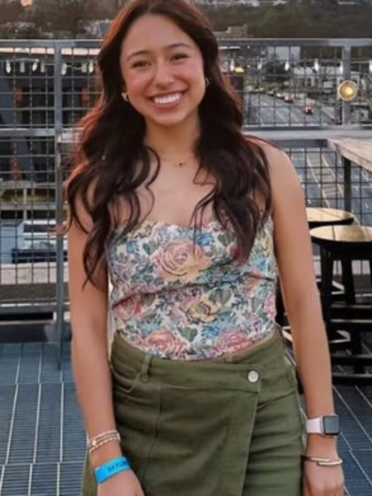 Ximena Arias-Cristobal, who has lived most of her life in the US, is being detained as an illegal immigrant after being mistakenly pulled over after cops. Picture: GoFundMe