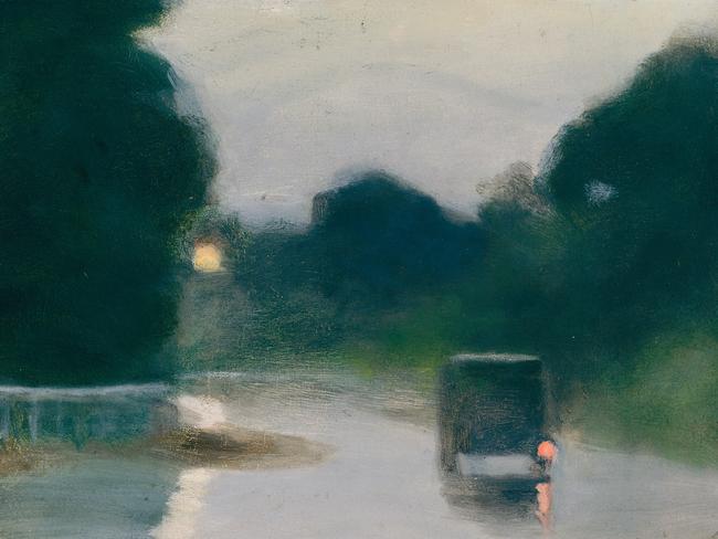 Clarice Beckett’s Wet Evening, c1927. Credit: Art Gallery of South Australia