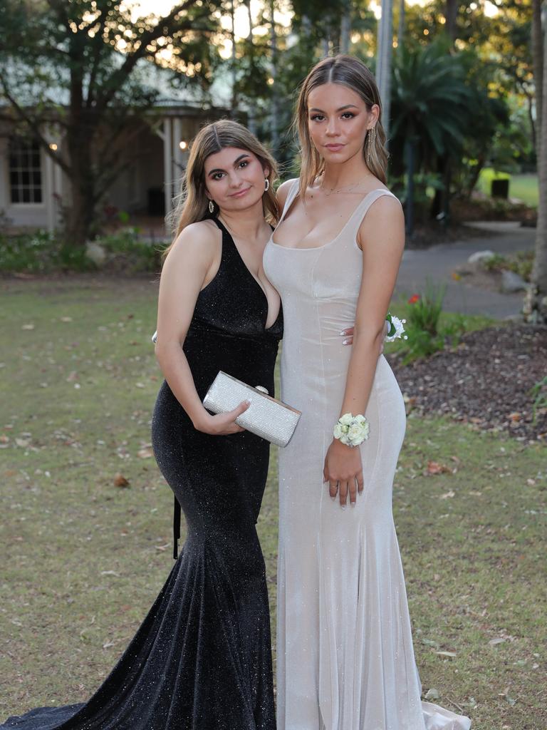 Tamborine Mountain College formal at Intercontinental Resort, Sanctuary Cove. Eve Henderson and Jessica Lane. Picture Glenn Hampson