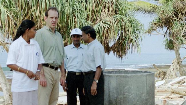 World Vision Australia chief executive Daniel Wordsworth worked in Sri Lanka after the devastation of the 2004 Boxing Day tsunami. Picture: Supplied