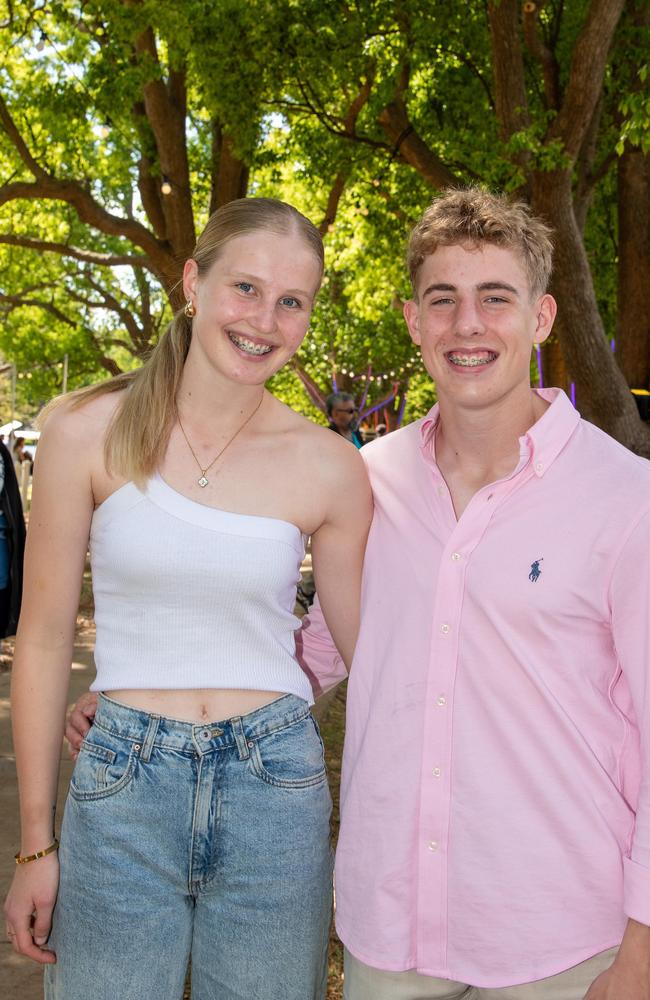 Jorja Hollands and Alex Roberts, Toowoomba Carnival of Flowers Festival of Food and Wine, Saturday, September 14th, 2024. Picture: Bev Lacey