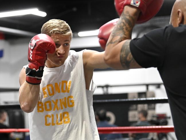 No Limit-Media Opportunity Brian Mendoza at Bondi Boxing Club- .Pictures: No Limit Boxing/Gregg Porteous