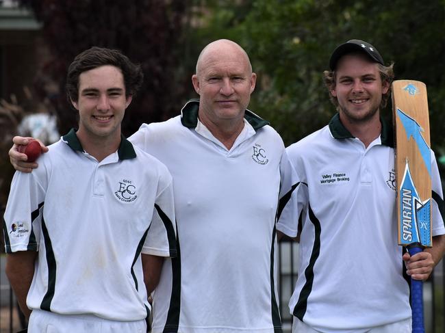 New members of the Easts Cricket Club, Aaron and Josh MacFadyen with dad Angus (middle), made a big impression for GDSC Easts Poplar Sheds in 2nd Grade and on Clarence River Cricket in general throughout season 2020/21.