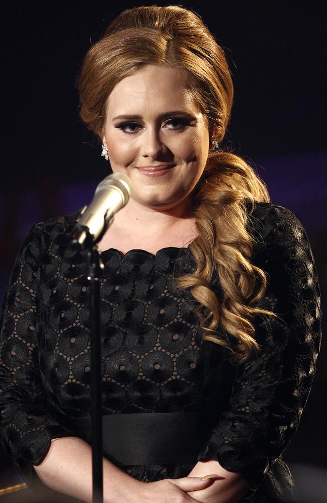 Adele circa 2011. Picture: AP Photo/Matt Sayles)