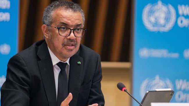 WHO Director-General Tedros Adhanom Ghebreyesus. Picture: AFP.